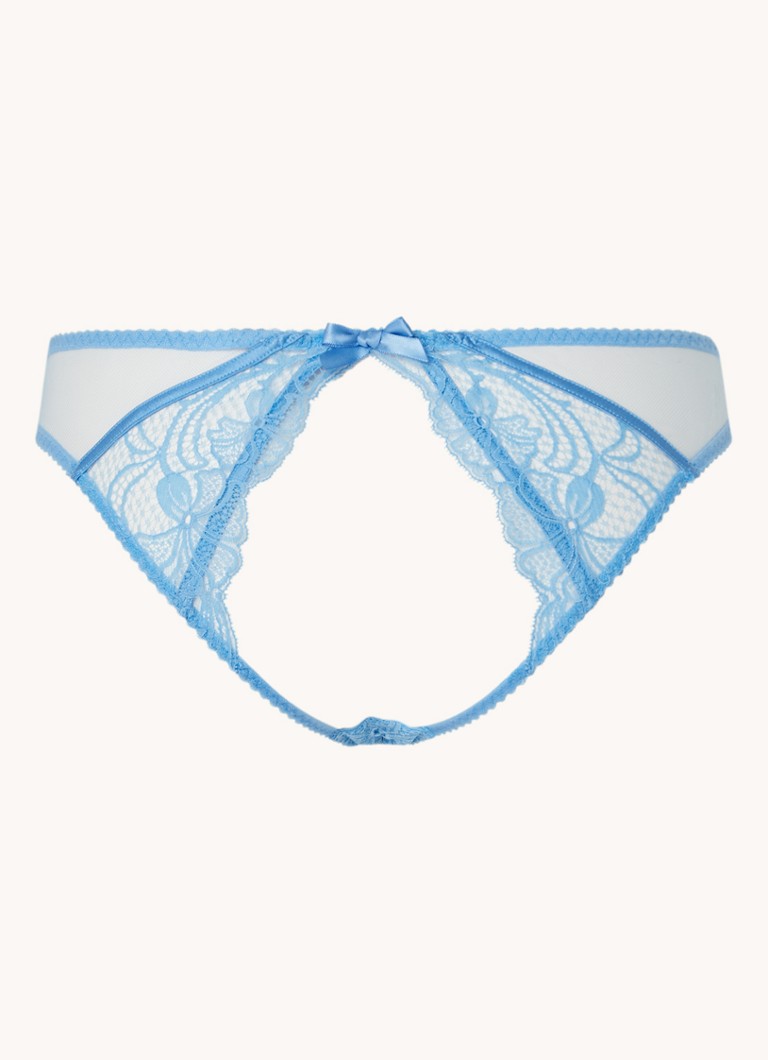 Dokter scheiden pijn doen Agent Provocateur Rozlyn slip van kant met open kruis • Blauw • de Bijenkorf Dokter scheiden pijn doen Agent Provocateur Rozlyn slip van kant met open kruis • Blauw • de Bijenkorf