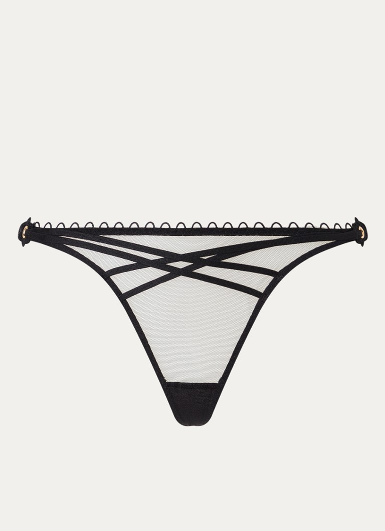 Agent Provocateur - String van mesh - Zwart