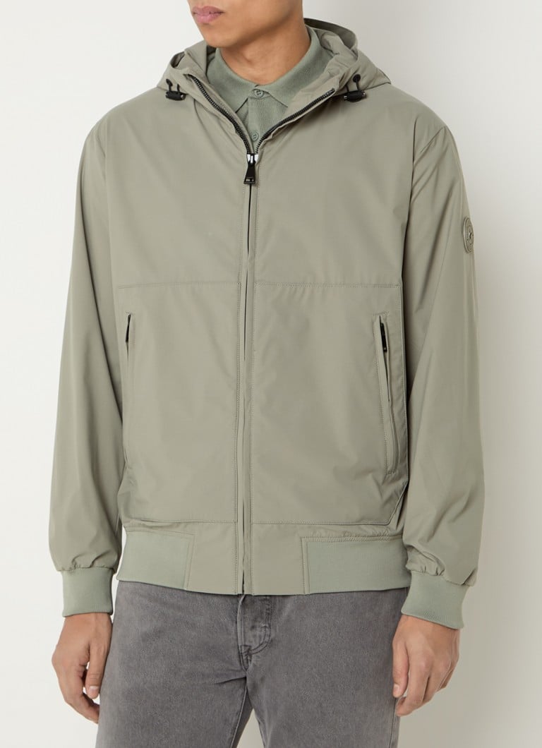 Airforce - Jack met capuchon en ritszakken - Olijfgroen