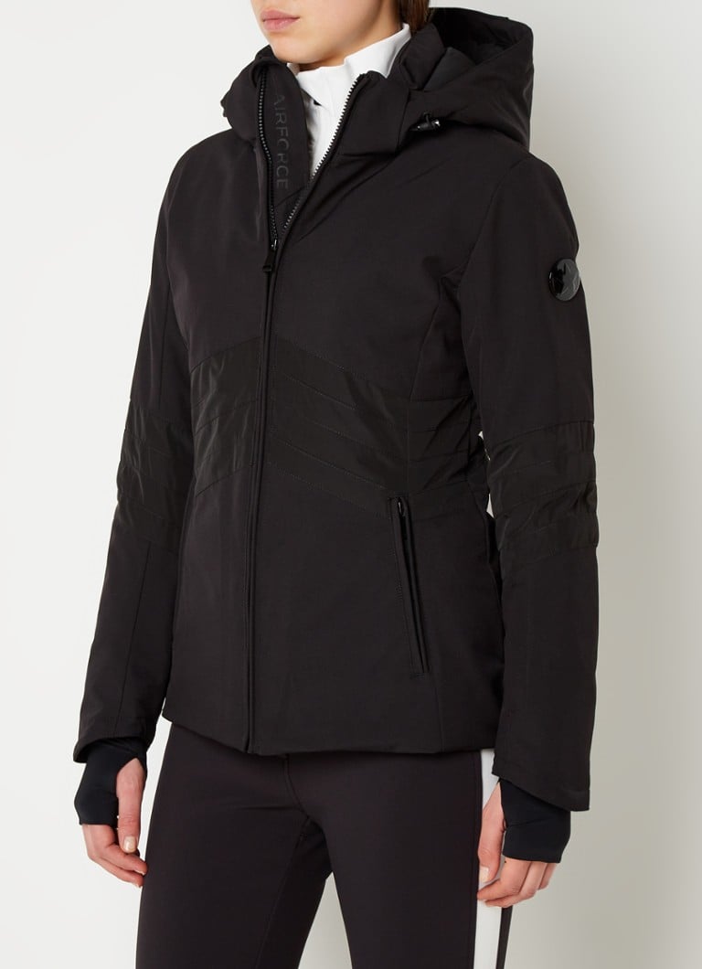 Airforce - Pocono Mountain softshell ski-jas met afneembare capuchon - Zwart