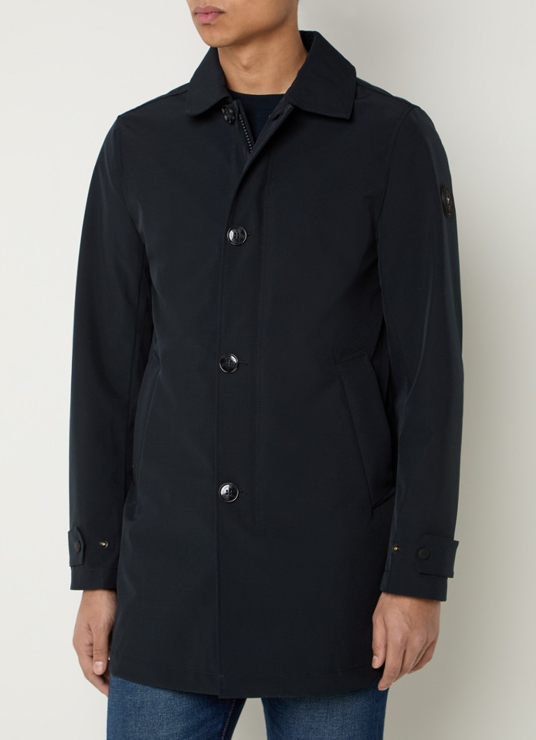 Airforce - Softshell jas met steekzakken en logo - Donkerblauw