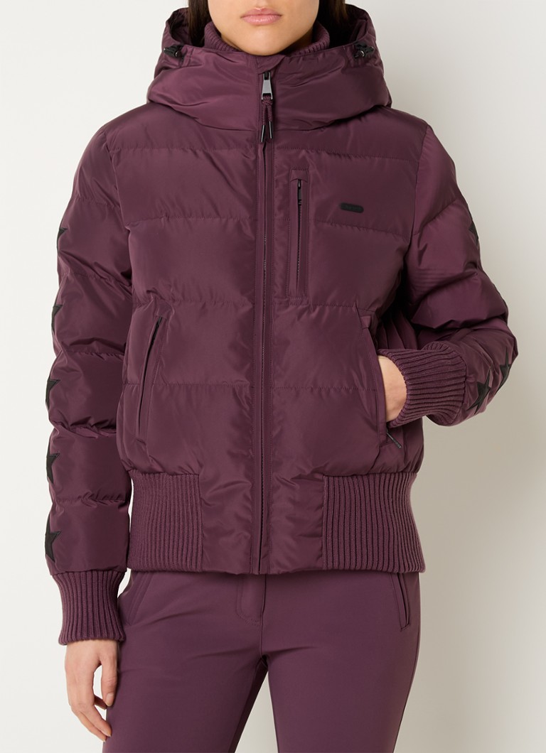 Airforce - Taos ski-jas met ritszakken en capuchon - Aubergine