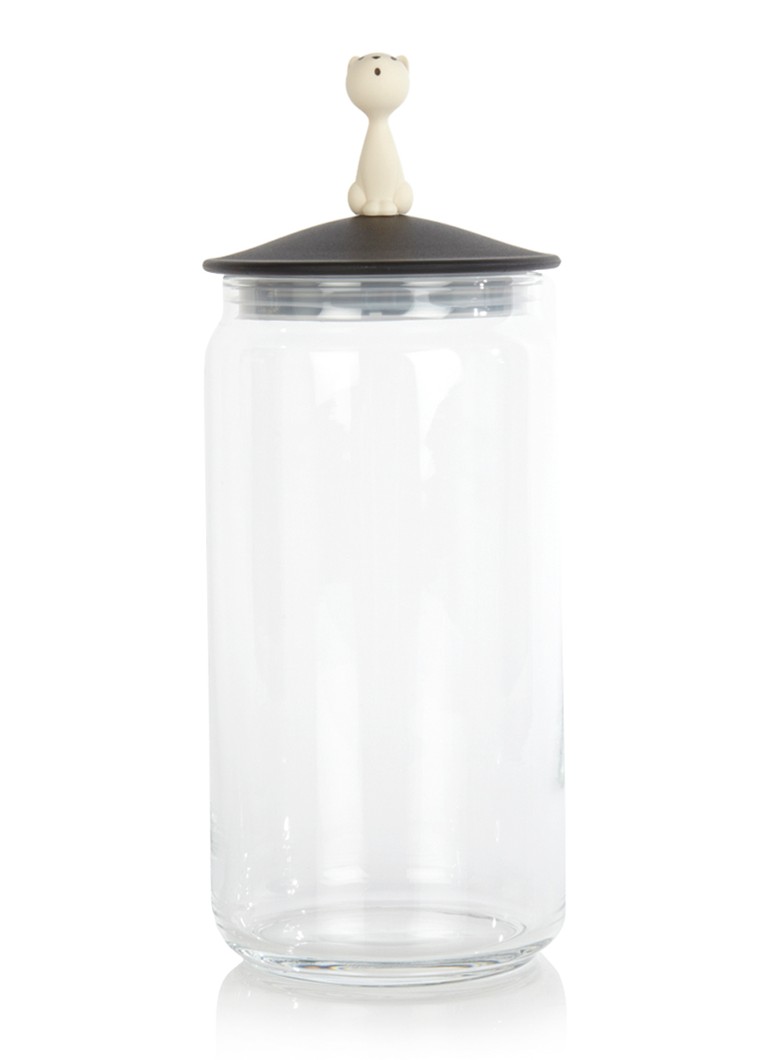 Alessi - Miò Jar kattenvoederbewaarpot  - Transparant
