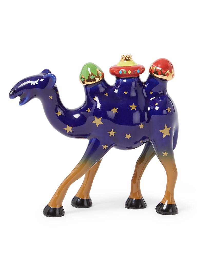 Alessi - Trino kameel kerstfiguur 11 cm - Donkerblauw