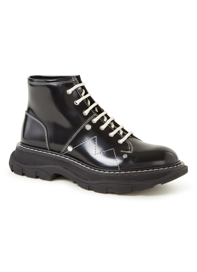 alexander mcqueen lace up boot
