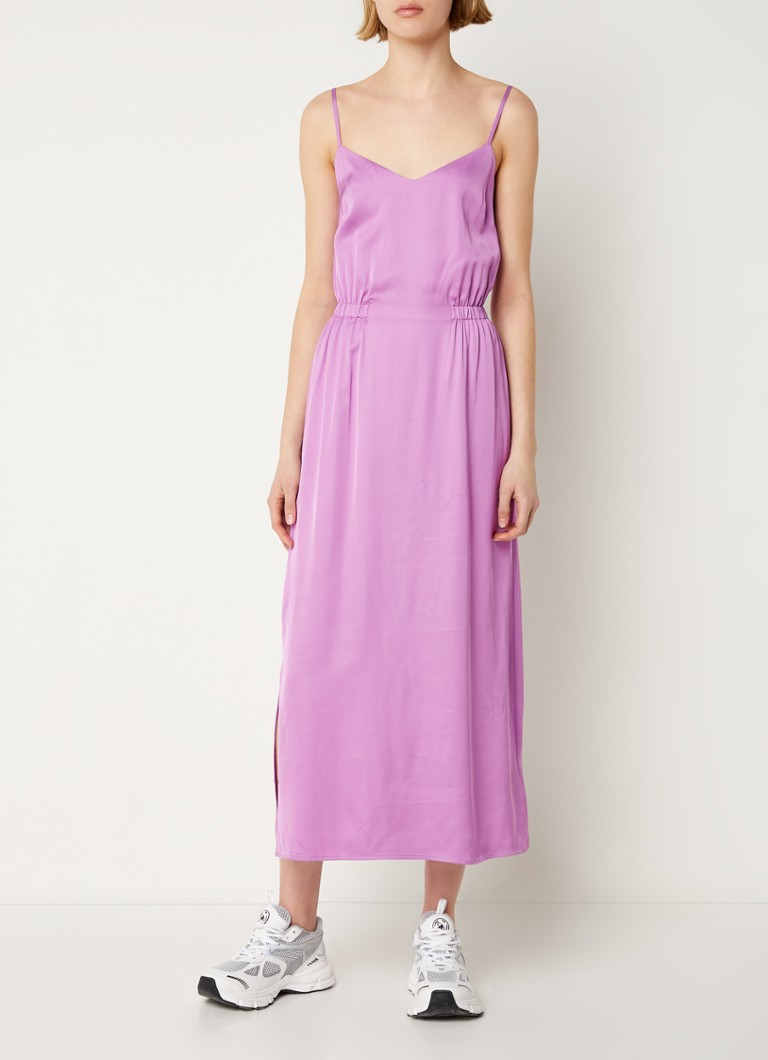 lila maxi jurk