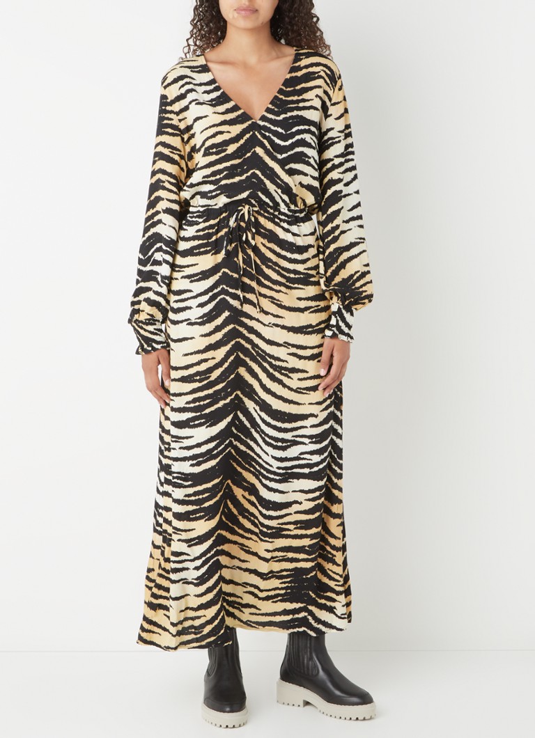 Beangstigend Zuivelproducten Kinderpaleis Alix The Label Maxi jurk met strikceintuur en tijgerprint • Lichtbruin • de  Bijenkorf