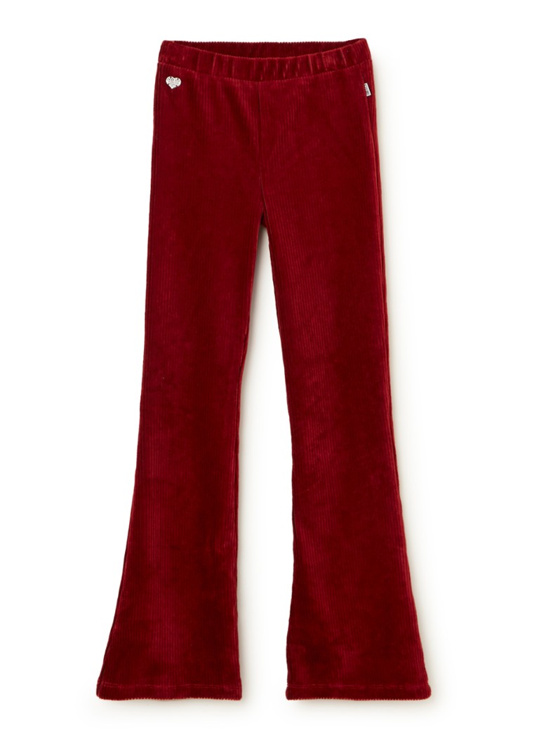 America Today - Coco flared fit legging van corduroy - Rood