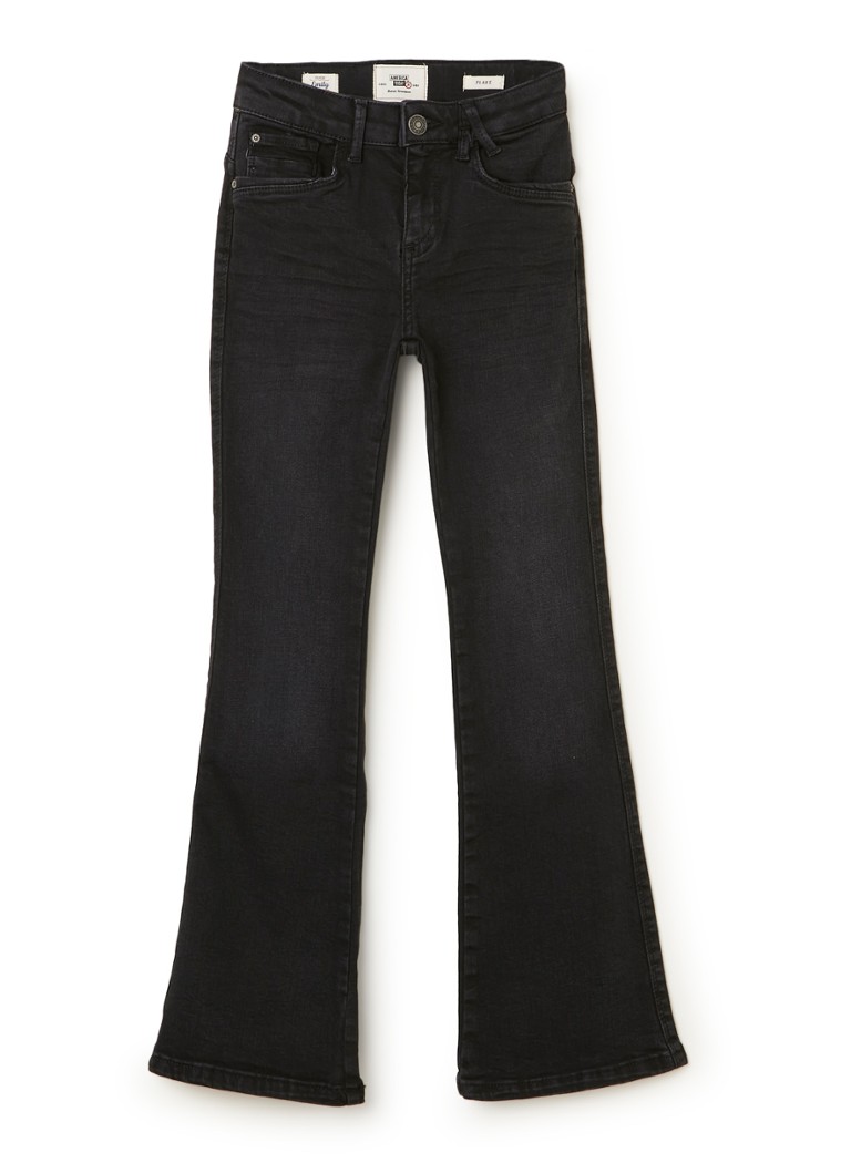 America Today - Emily flared fit jeans met stretch - Antraciet