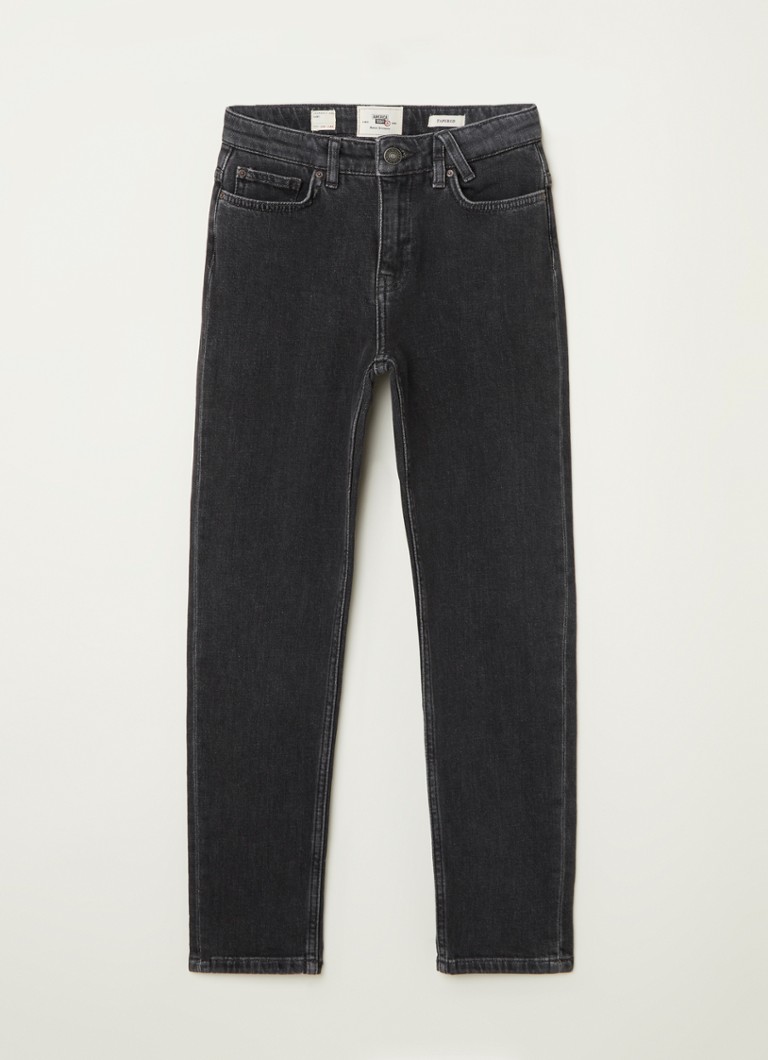 America Today - Jadan tapered jeans met stretch - Zwart