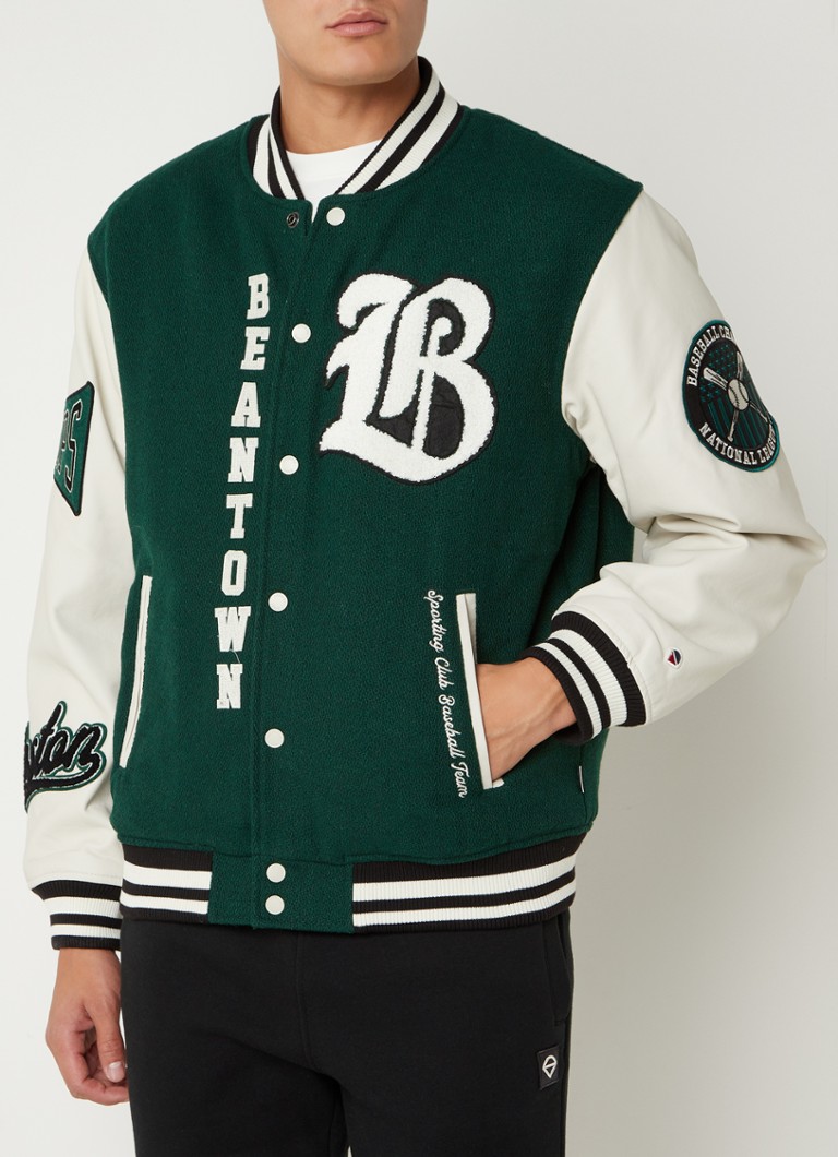 America Today Joah baseball jack met patches en backprint • Groen • de