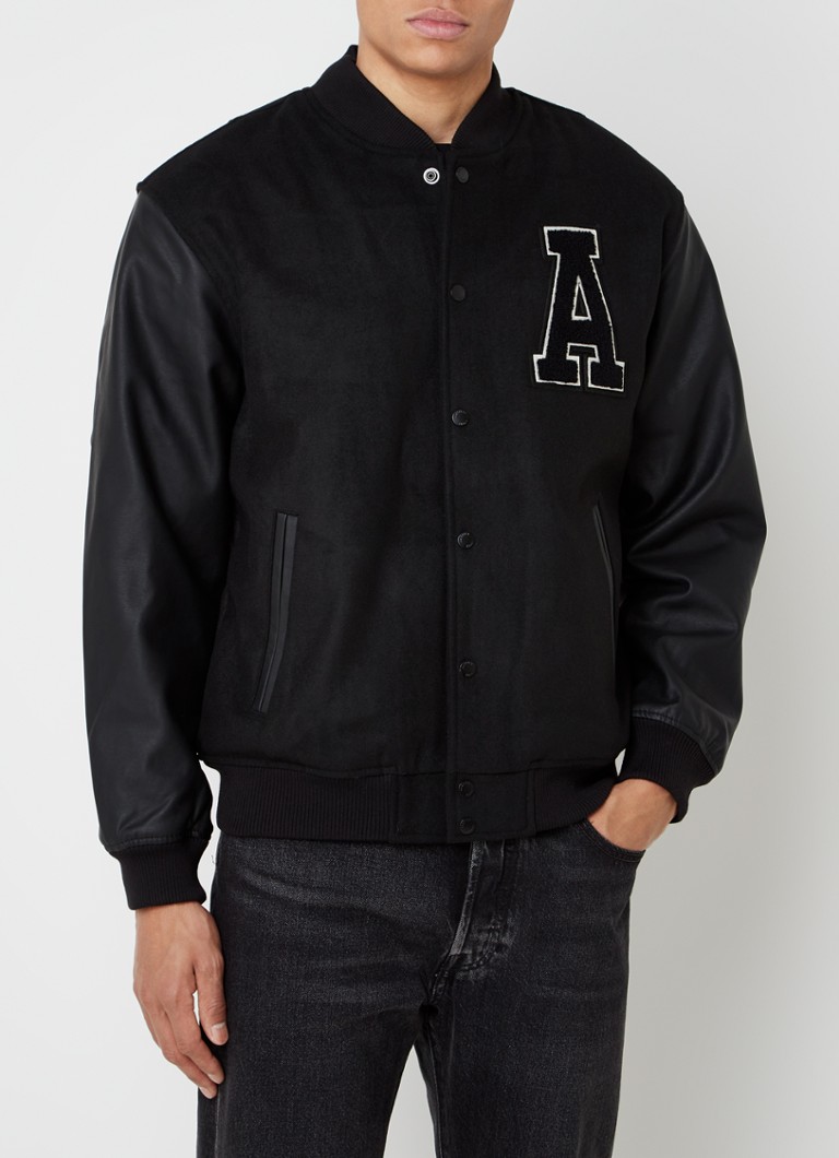 America Today Jordan baseball jacket met patch • Zwart • de Bijenkorf