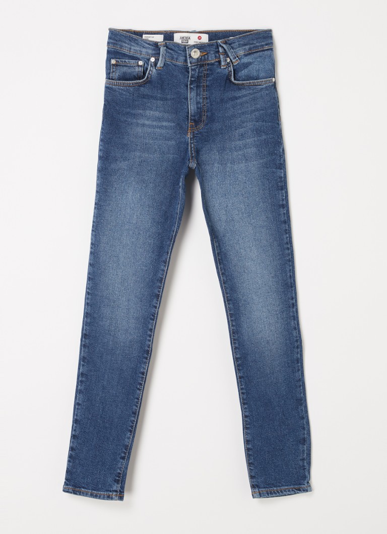 America Today - Kimmy skinny fit jeans met stretch - Indigo