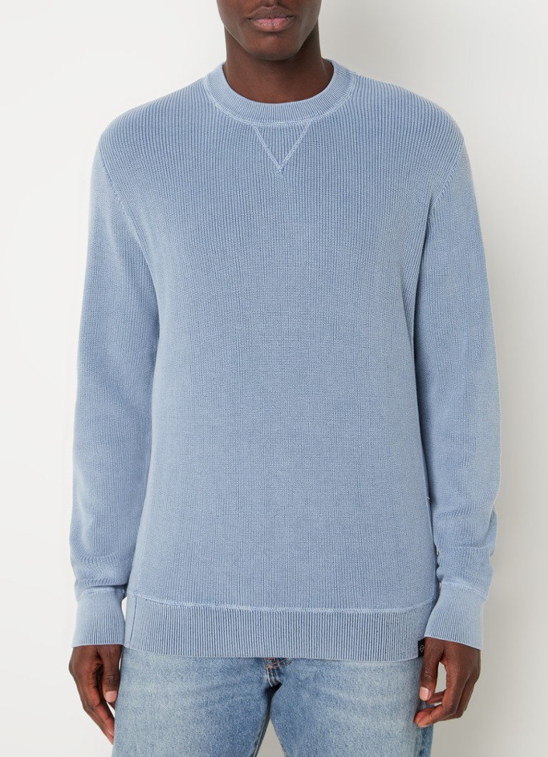 America Today Kyle sweater met ronde hals • Staalblauw • de Bijenkorf