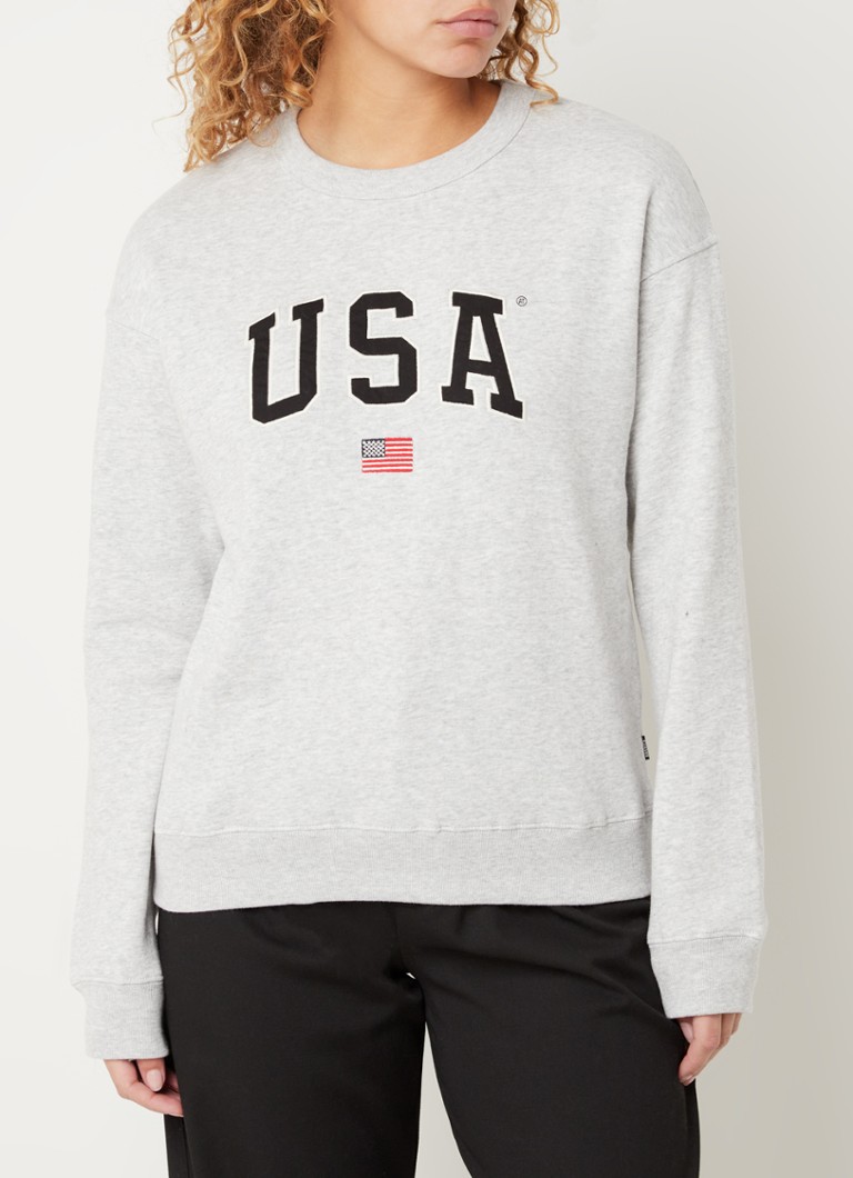 licentie boerderij Aanvulling America Today Sweater met print • Grijsmele • de Bijenkorf