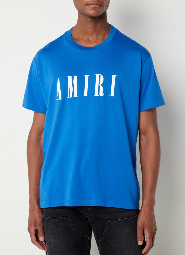 Legacy Stap Vlekkeloos AMIRI Core T-shirt met logoprint • Kobaltblauw • de Bijenkorf
