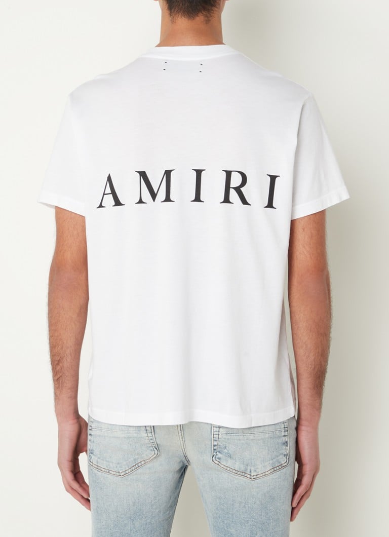 AMIRI - M.A. Core T-shirt met logo- en backprint - Wit