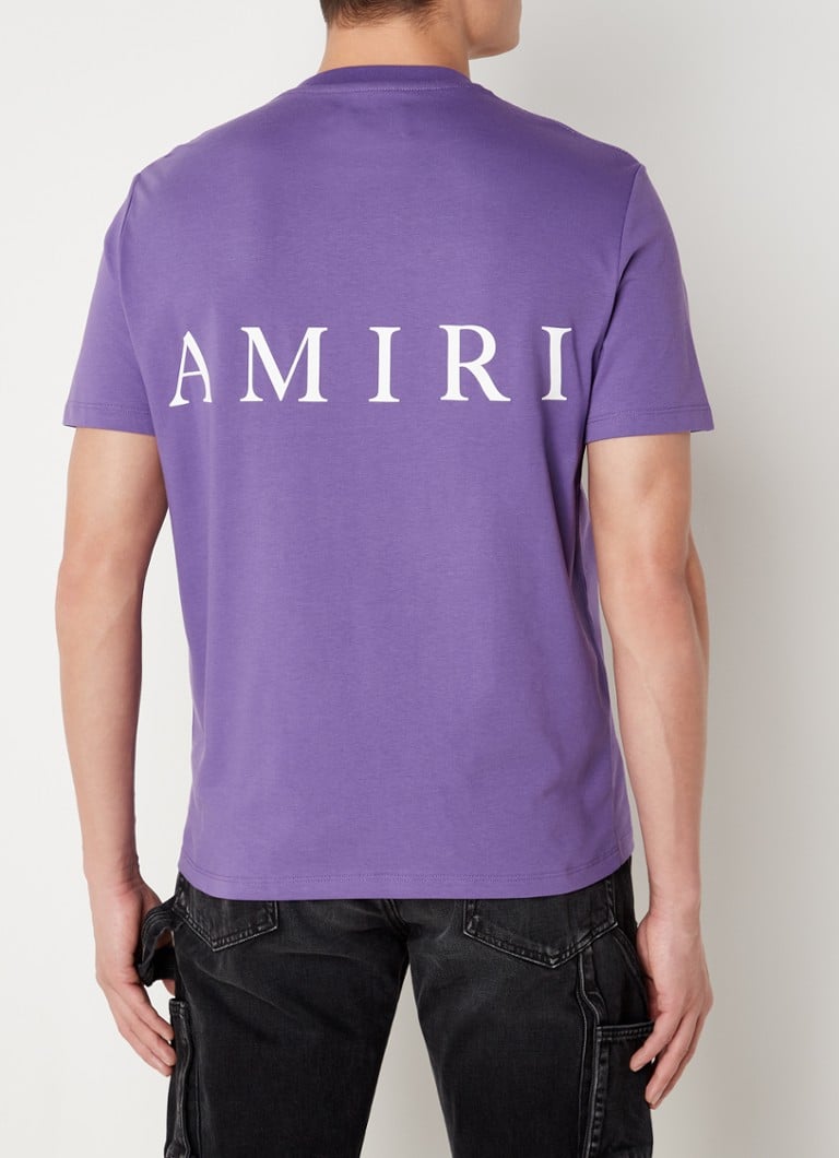 AMIRI - T-shirt met logo- en backprint - Paars