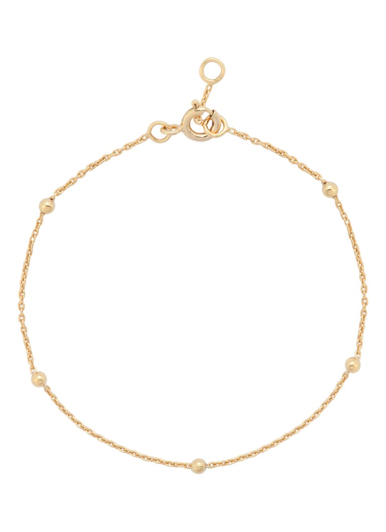 Anna + Nina - Bamboo Plain armband verguld - Goud