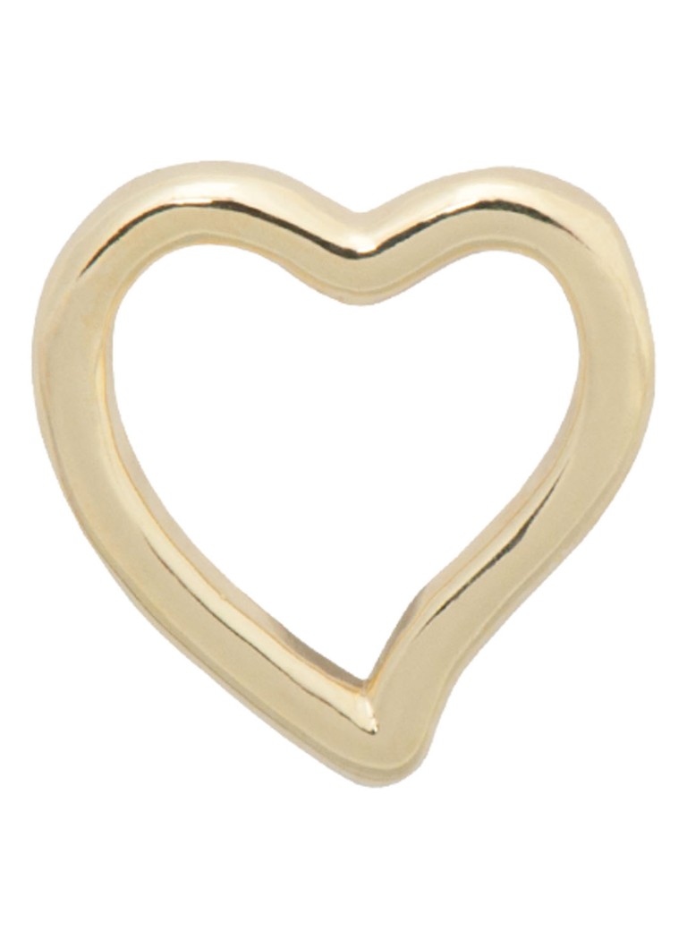 Anna + Nina - Plain Heart hanger verguld - Goud