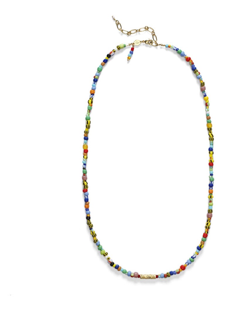 ANNI LU - Wavy Alaia kralenketting verguld - Multicolor
