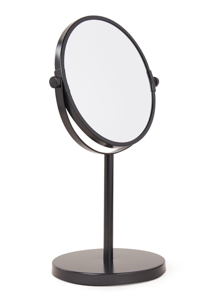 Blaufoss Make-up-Spiegel rechteckig schwarz matt stehend, 21 x 13