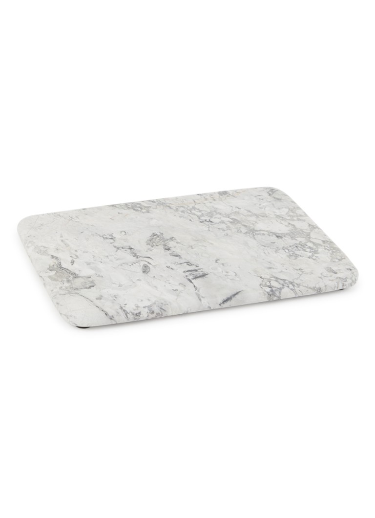 Aquanova - Nero dienblad van natuursteen 30 x 23 cm - Wit