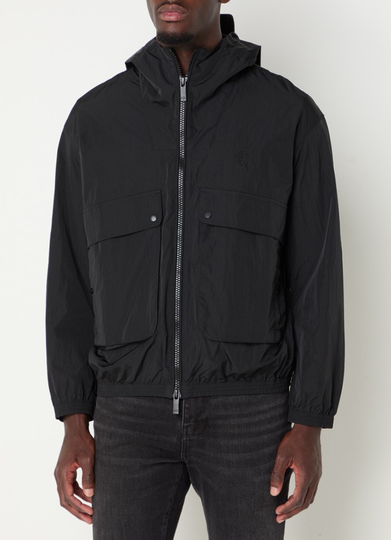 Zwart Nike veelzijdig Repel herenjack met capuchon Unlimited - JD