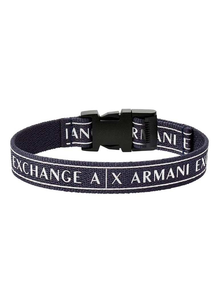 Armani Exchange - Armband met logo AXG0081040 - Donkerblauw