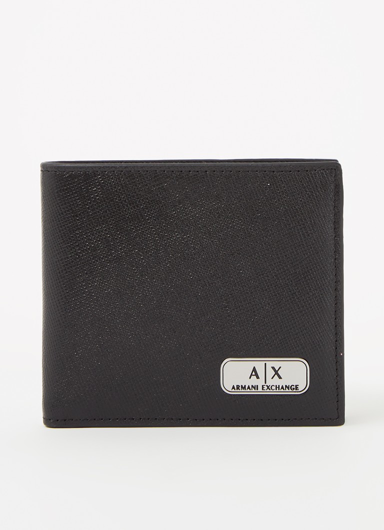 Armani Exchange - Portemonnee van leer - Zwart