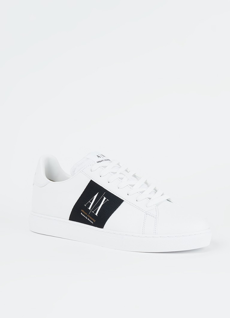 Dapperheid Naar behoren Beoefend Armani Exchange Sneaker met logo • Wit • de Bijenkorf