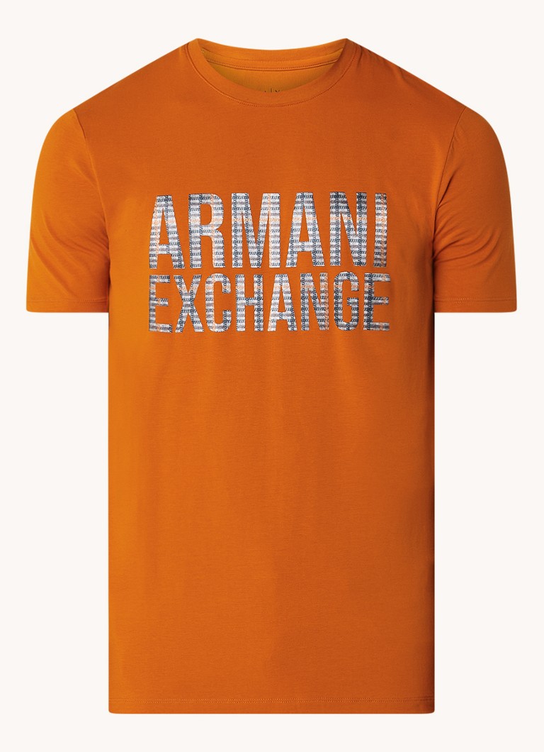 orange armani exchange t shirt