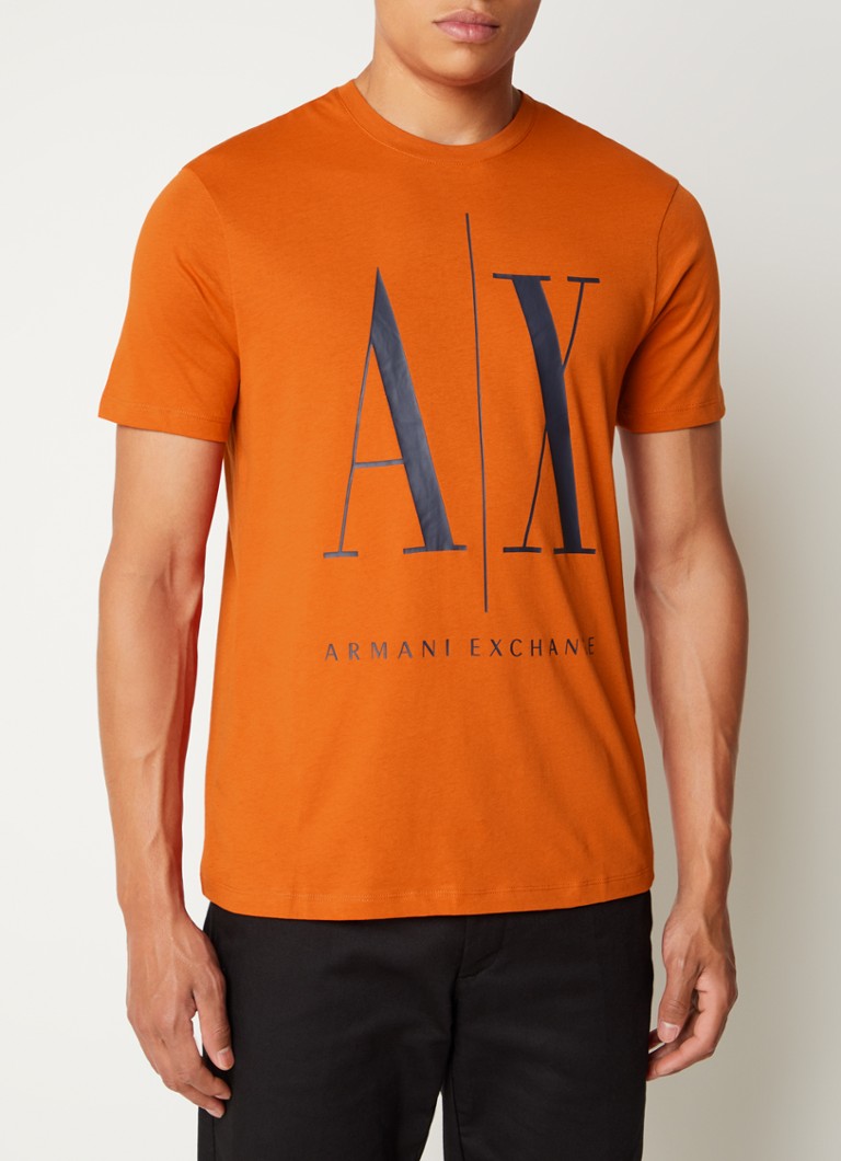 orange armani exchange t shirt