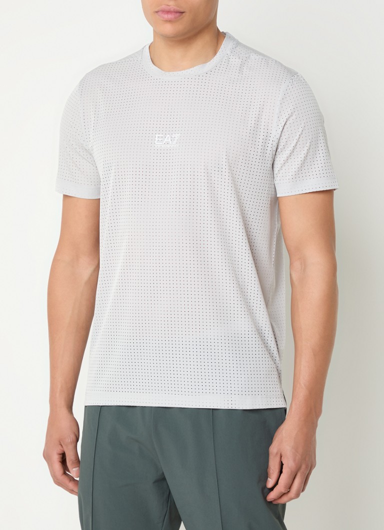 Armani - Trainings T-shirt met logo - Grijs