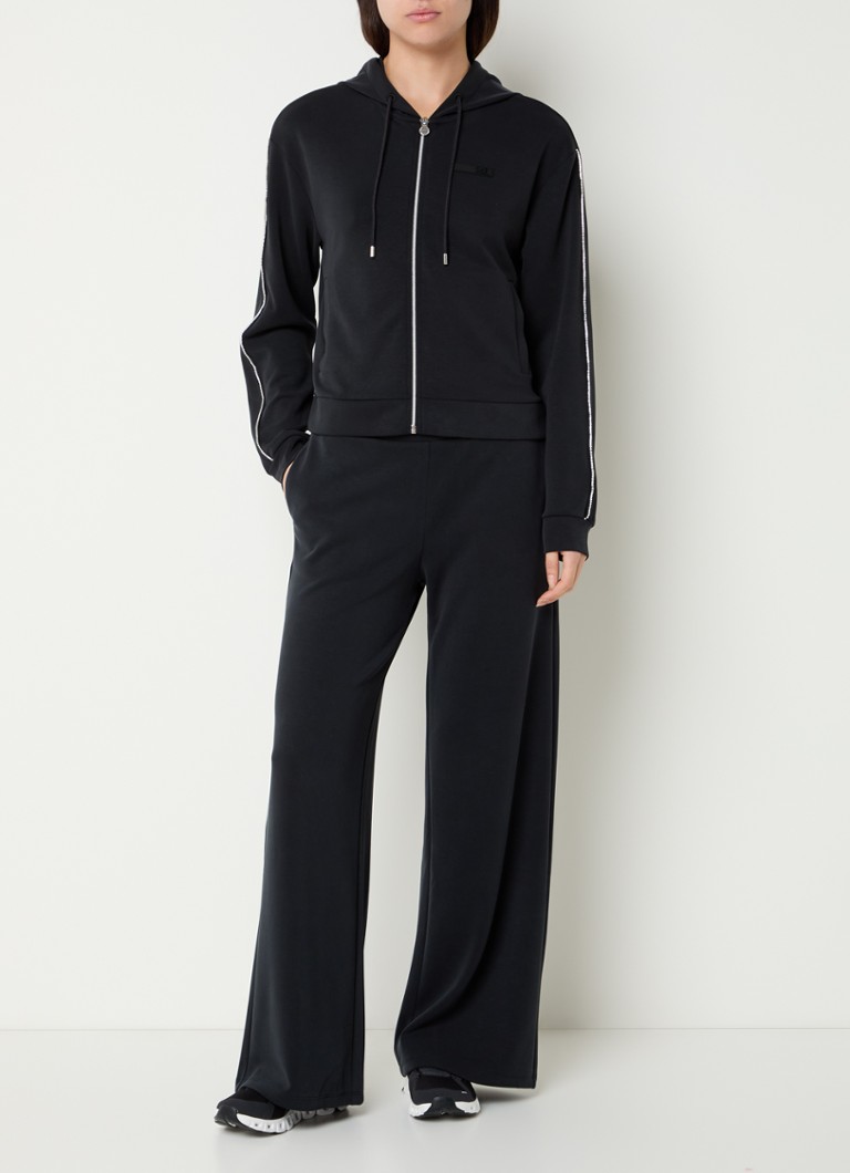 Armani - Trainingspak met logo en strass - Zwart