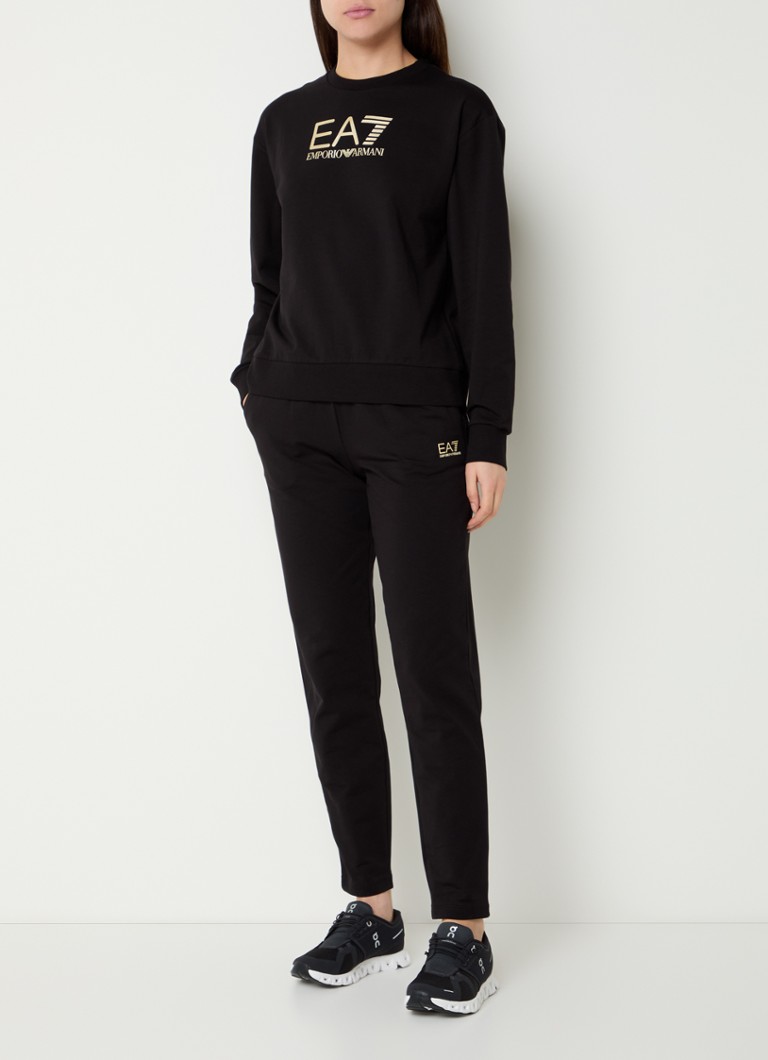 Armani - Trainingspak met logoprint - Zwart