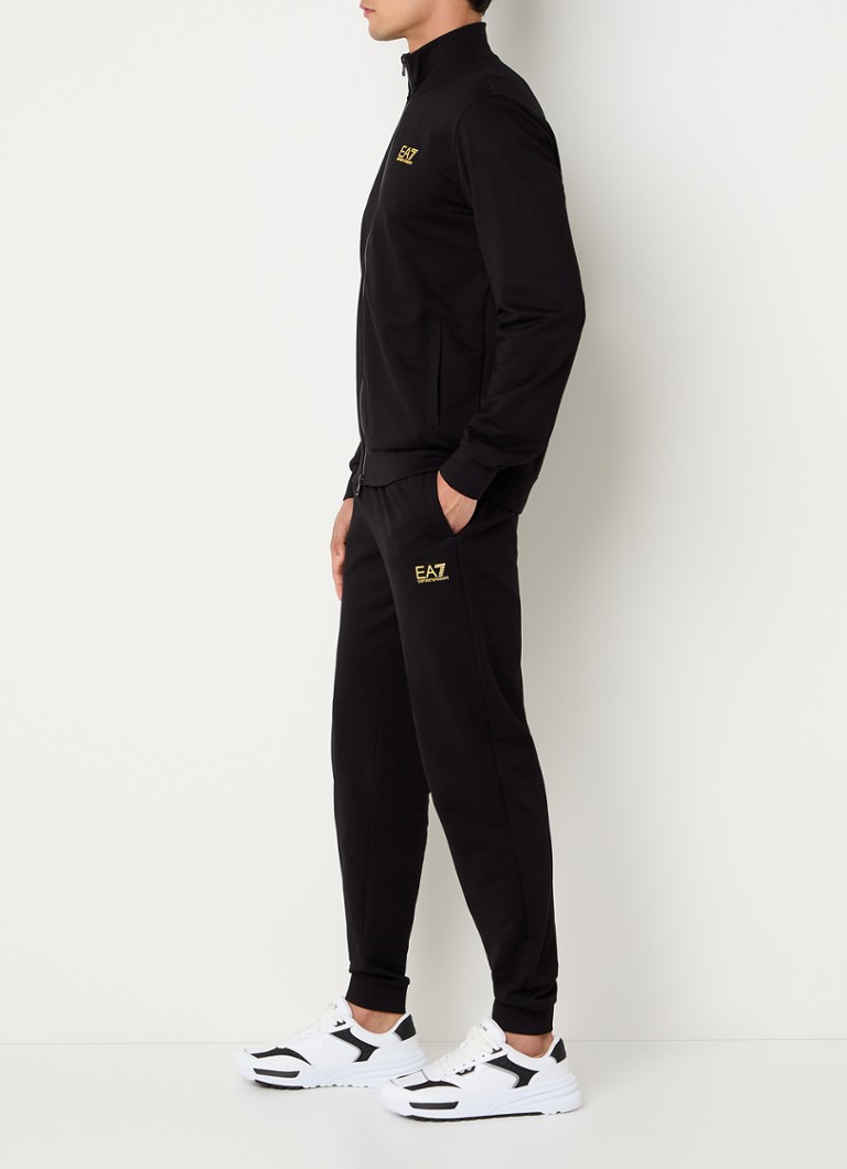Armani Trainingspak met steekzakken en logo • Zwart • de Bijenkorf