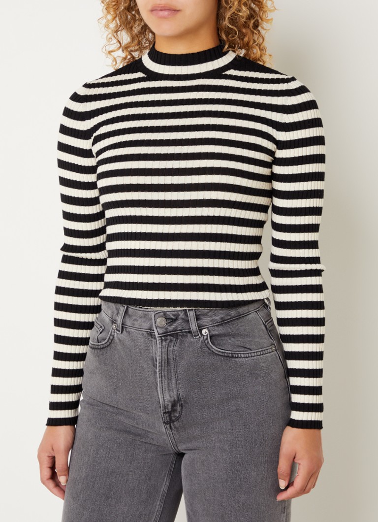 Meisjes T-Shirt Met Lange Mouwen Katoen Ribgebreid - Warme Basis Top Met Ronde Hals