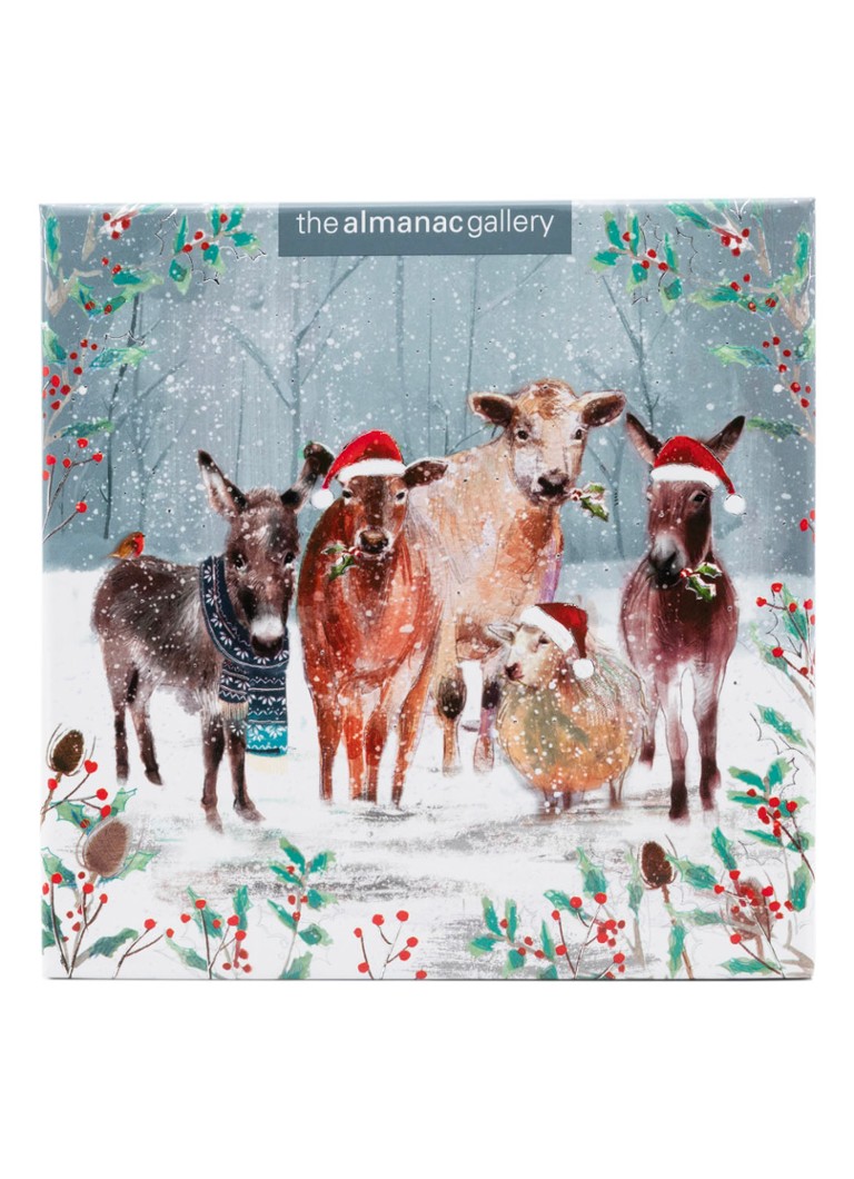 Art Group The Almanac Gallery, Boerderijdieren 3 designs kerstkaart