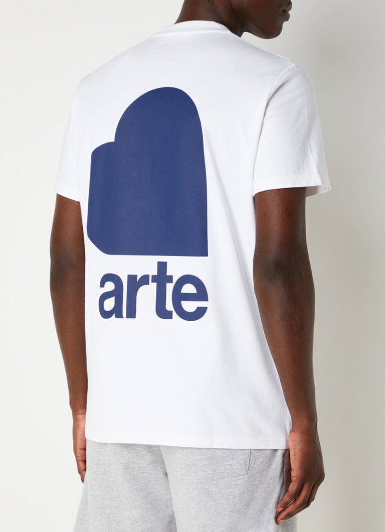 Arte Antwerp T-shirt van katoen met logo- en backprint • Wit • de Bijenkorf