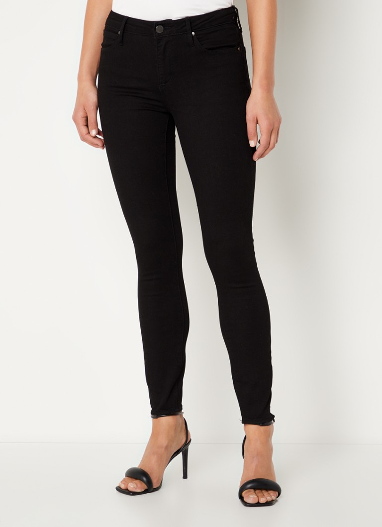 Articles Of Society Sarah mid waist skinny cropped jeans met gekleurde