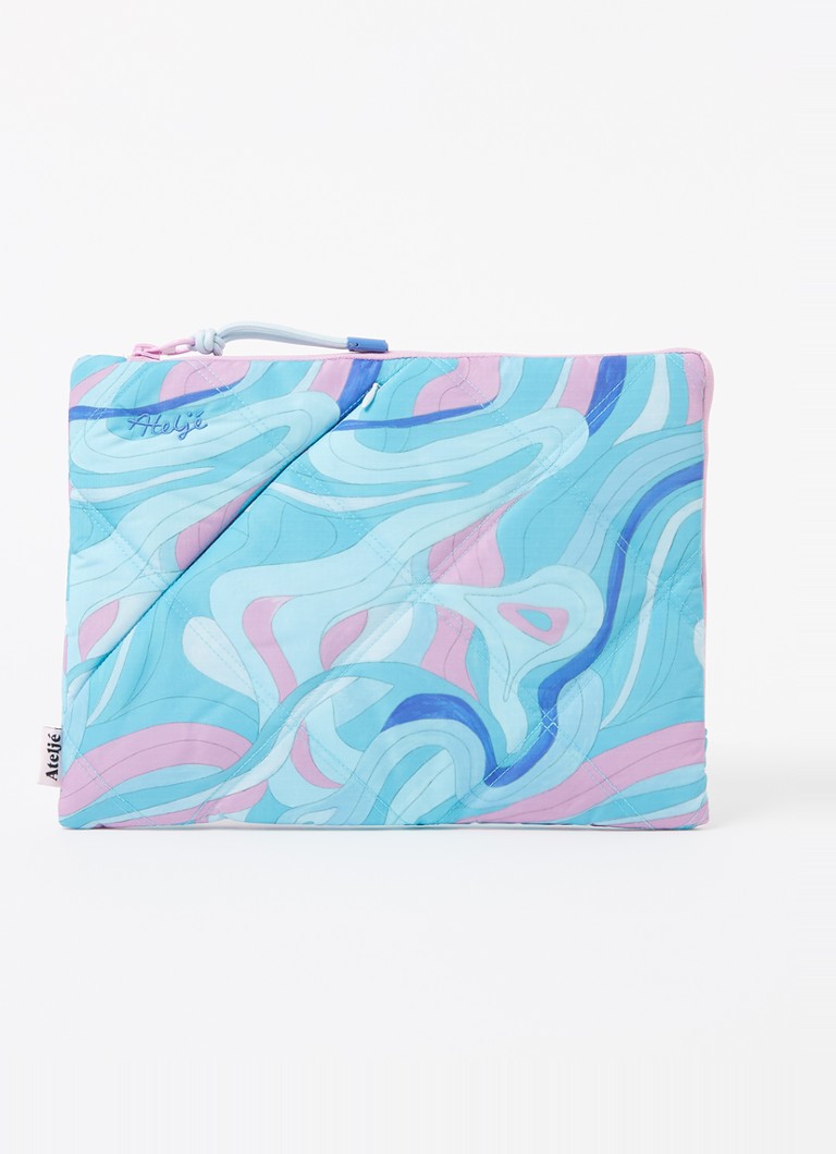 Ateljé - Puffy Ride laptophoes 12 inch - Blauw