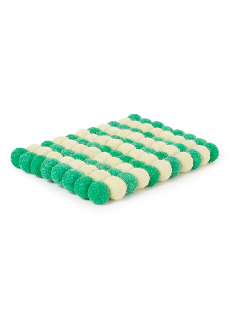 Aveva - Pannenonderzetter van wol - Groen
