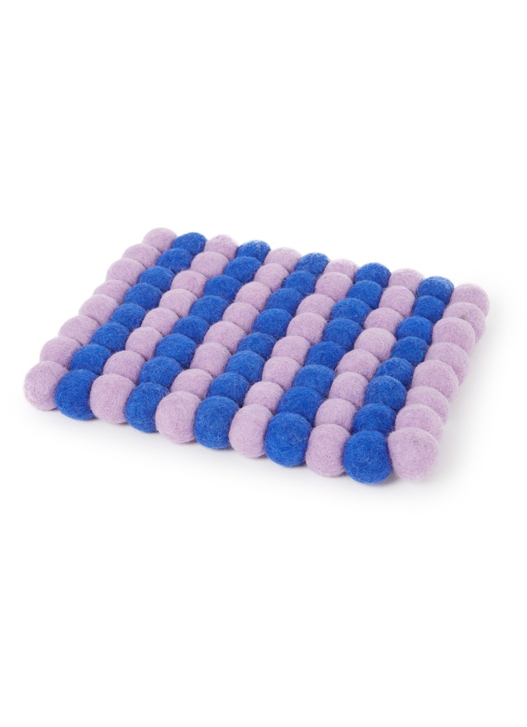 Aveva - Pannenonderzetter van wol - Royalblauw