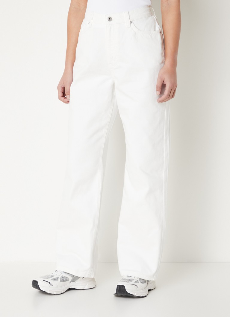 Axel Arigato Needle high waist loose fit jeans met gekleurde wassing