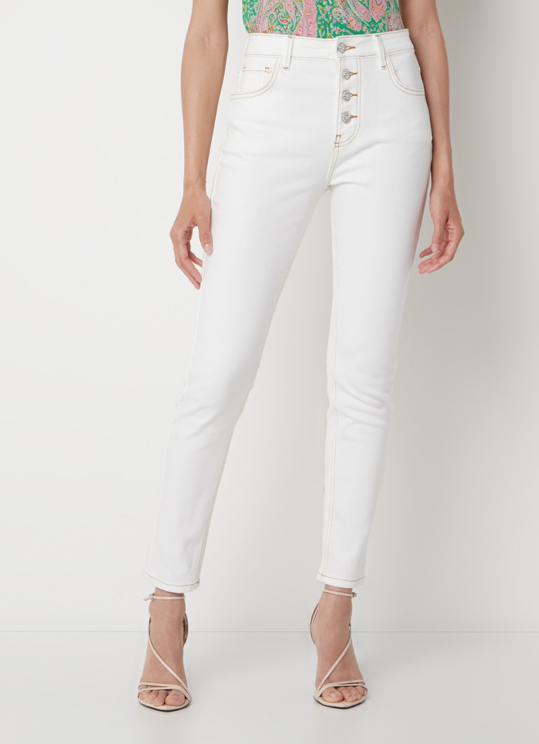 Ba&sh - Cscott high waist tapered cropped jeans met stretch - Gebroken wit