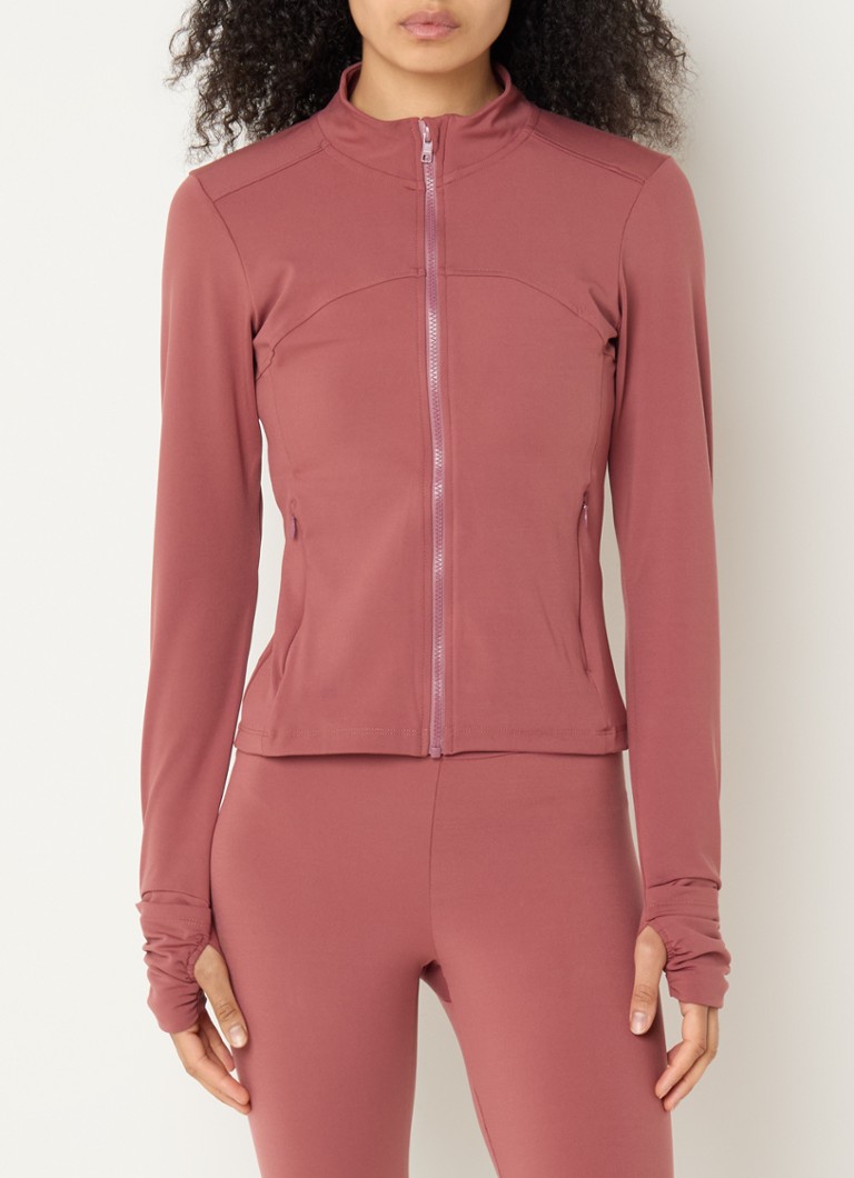 ba&sh - Gladys sweatvest met ritszakken - Donkerroze