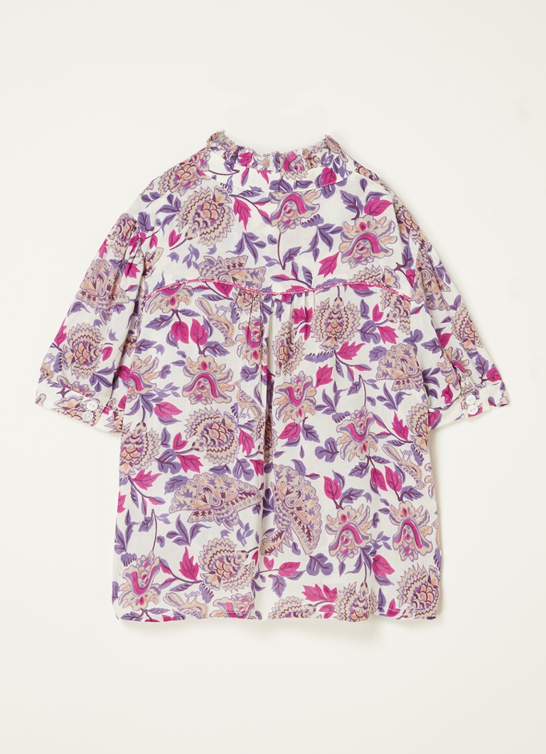 Kyoko blouse met print De Bijenkorf Meisjes Kleding Blouses & Tunieken Blouses 