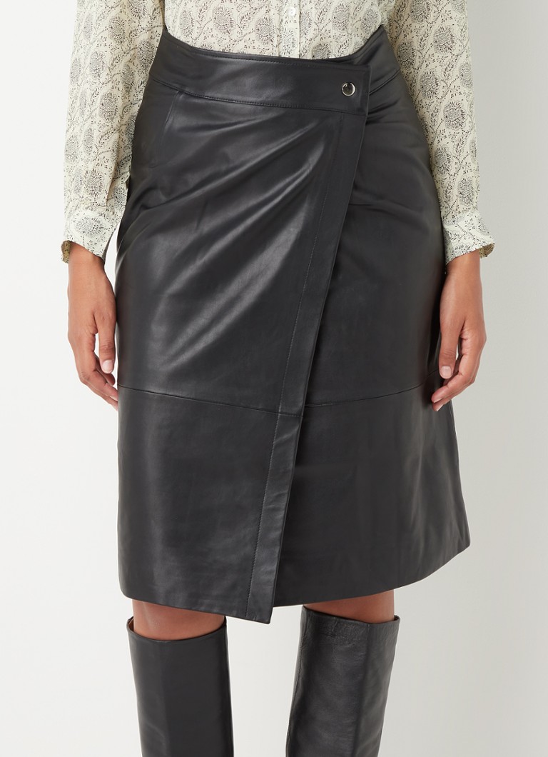 ba&sh Lili Leather Skirt