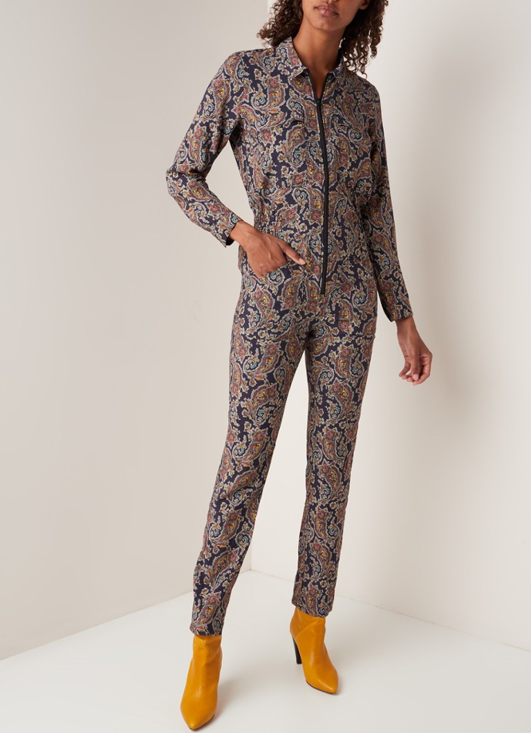 ba&sh - Pitt jumpsuit met paisley dessin - Antraciet